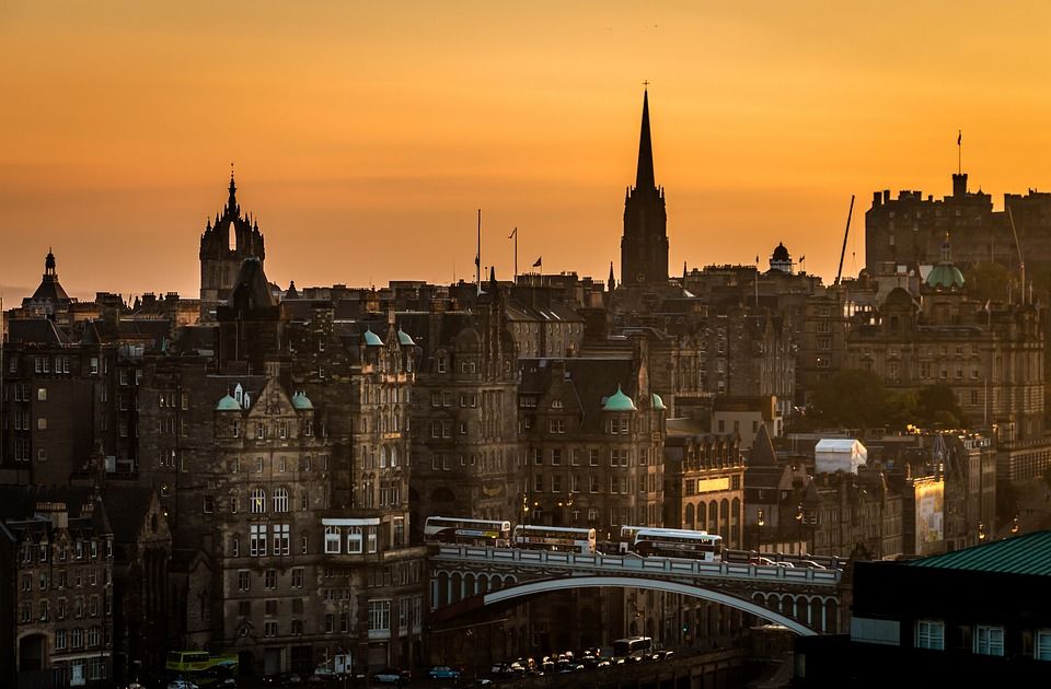 Edinburgh-View-Sunset